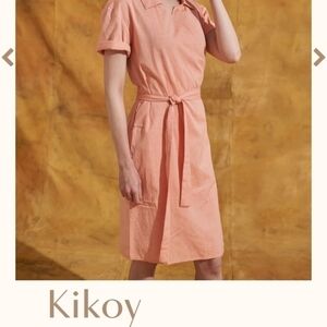 American Rhino Kikoy Cotton Wrap Dress Sz M & L